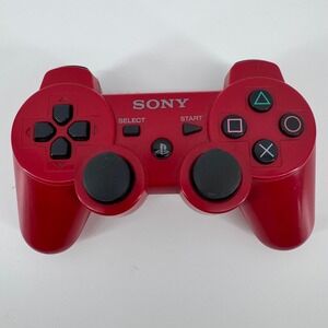 Sony PlayStation 3 PS3 DualShock 3 Sixaxis Wireless Controller Red CECHZC2U